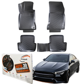 Trimak Autofußmatten kompatibel mit Mercedes CLA (C118) ab 2019 Auto Allwetter Gummimatten