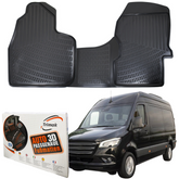 Trimak Autofußmatten kompatibel mit Mercedes SPRINTER 2006–2018 W906 Kastenwagen Auto Allwetter Gummimatten