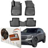 Trimak Autofußmatten kompatibel mit Renault Austral Mild Hybrid Auto Allwetter Gummimatten