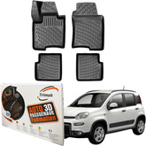 Trimak Autofußmatten kompatibel mit Fiat Panda Hybrid ab 2020 Auto Allwetter Gummimatten