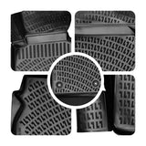 Rizline kompatibel mit Peugeot 206 1998–2006 Autofußmatten Auto Allwetter 3D Gummimatten