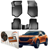 Trimak Autofußmatten kompatibel mit PEUGEOT 2008 2.Gen ab 2019 Auto Allwetter Gummimatten