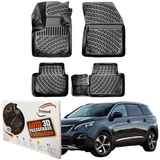 Trimak Autofußmatten kompatibel mit PEUGEOT 5008 2.Gen ab 2017 Auto Allwetter Gummimatten