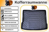Trimak Audi Q3 1. Gen (2011 - 2018) Kofferraummatte Kofferraumwanne