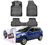 Trimak Autofußmatten kompatibel mit Nissan Qashqai 1.Gen 2007-2013 Auto Allwetter Gummimatten