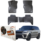 Trimak Autofußmatten kompatibel mit Range Rover SPORT 2. Gen. (L494) 2013-2021 Auto Allwetter Gummimatten