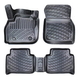 Rizline kompatibel mit Renault ZOE Autofußmatten Auto Allwetter 3D Gummimatten