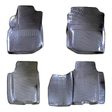 Trimak Autofußmatten kompatibel mit HONDA JAZZ 2.Gen. (2009 - 2015) Auto Allwetter Gummimatten