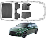 3D Fußmatten & Kofferraumwanne Auto Set Kompatibel mit Peugeot e-308 ab 2023