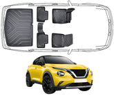 3D Fußmatten & Untere Kofferraumwanne Auto Set Kompatibel mit Nissan Juke 2.Gen 2019 - 2026