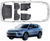 3D Fußmatten & Kofferraumwanne Auto Set Kompatibel mit SsangYong Korando 6.Gen C300 ab 2019