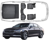 3D Fußmatten & Kofferraumwanne Auto Set Kompatibel mit Volvo S90 2016 - 2025