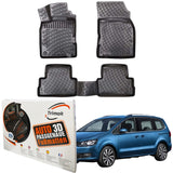 Trimak Autofußmatten kompatibel mit VW Sharan II 2010 - 2022 Auto Allwetter Gummimatten