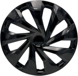 TRIMAK Radkappen 13, 14, 15, 16 Zoll Schwarz Silber 4er-Set