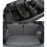 3D Auto Fußmatten & Kofferraumwanne Set Kompatibel mit Seat Tarraco 2018-2024 Sitzordnung für 7 Personen