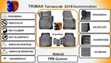 TRIMAK SEAT TARRACO Autofußmatten Gummimatten