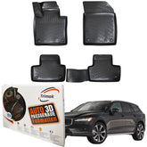 Trimak Autofußmatten kompatibel mit Volvo V60 2.Gen ab 2018 Auto Allwetter Gummimatten