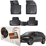 Trimak Autofußmatten kompatibel mit Volvo V60 2.Gen ab 2018 Auto Allwetter Gummimatten