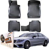 Trimak Autofußmatten kompatibel mit Mercedes S Klasse W222 Kurz Version