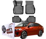 Trimak Autofußmatten kompatibel mit BMW X2 U10 2024 -- Auto Allwetter Gummimatten