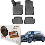 Trimak Autofußmatten kompatibel mit Mini Electric 2020 - 2024 Auto Allwetter Gummimatten