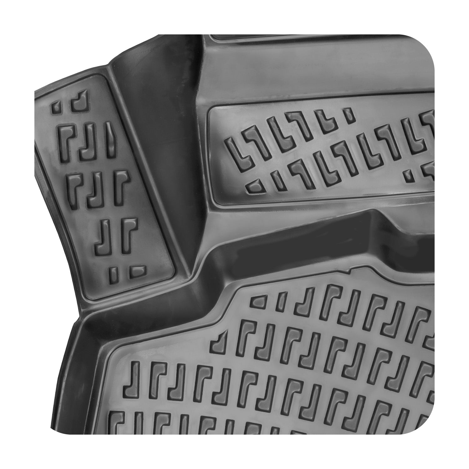 Hochwertige Trimak Autoaccessoires 3D Gummimatten für AUDI A3 (8Y), S3, RS3 (ab 20 mit hohem Rand von ca. 5 cm