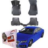 Trimak Autofußmatten kompatibel mit Audi A7 C7 (2010 - 2018) Auto Allwetter Gummimatten