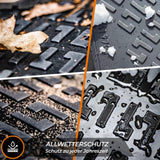 Trimak Autofußmatten kompatibel mit RENAULT CAPTUR 1.Gen (2013 - 2019) Auto Allwetter Gummimatten