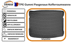 Trimak Kofferraumwanne kompatibel mit Mercedes-Benz EQB X 243 2021 - 2025 Kofferraumboden