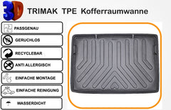 Trimak Kofferraumwanne kompatibel mit Mitsubishi Colt 7.Gen ab 2023 fester Kofferraumboden