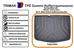 Trimak Untere Kofferraumwanne kompatibel mit Nissan Juke 2.Gen 2019 - 2026