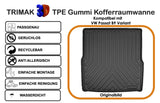Trimak Kofferraumwanne kompatibel mit VW Passat B9 Variant ab 2024 Kofferraummatten