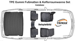 3D Fußmatten & Kofferraumwanne Auto Set Kompatibel mit Mercedes-Benz EQB X 243 2021 - 2025