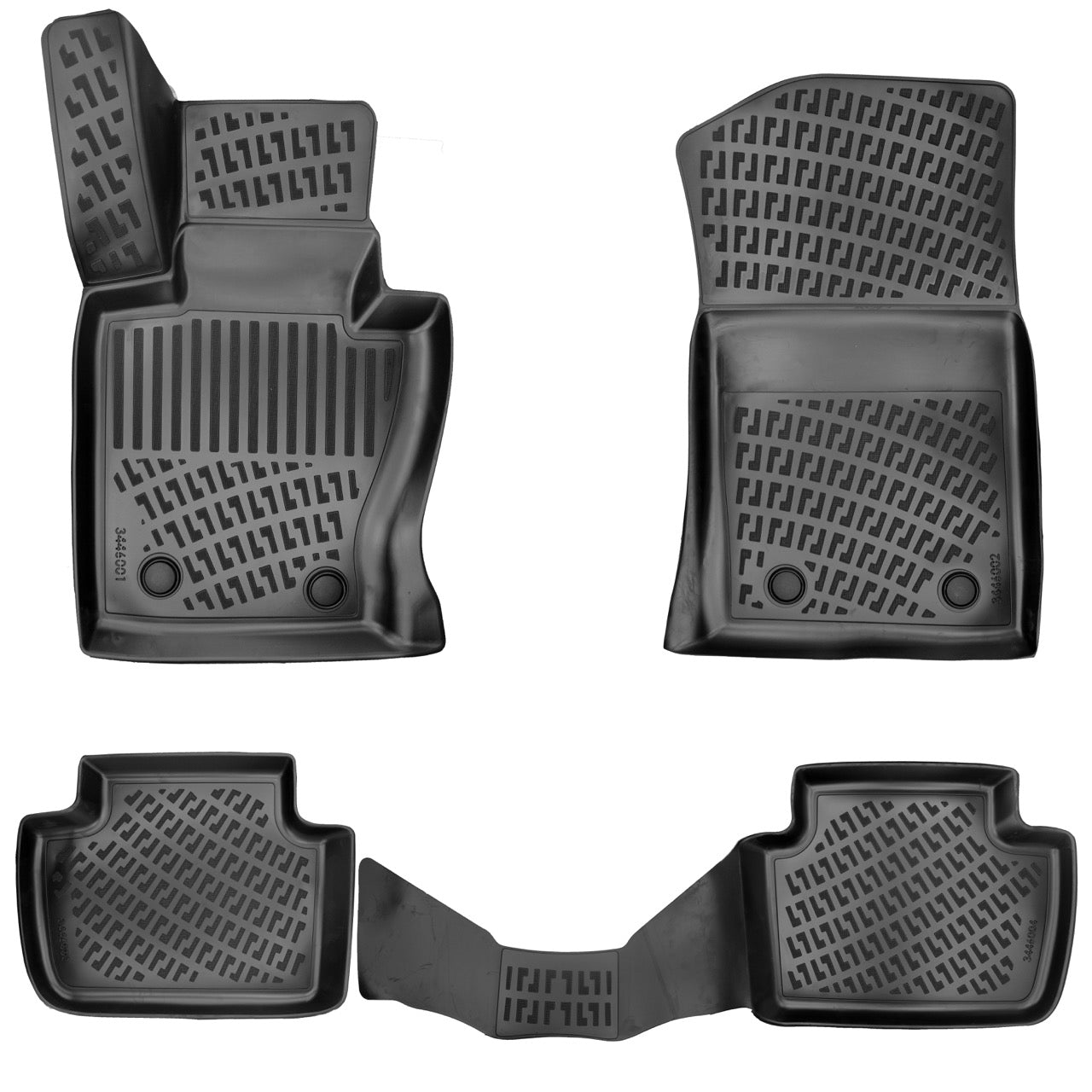 3D Fußmatten & Kofferraumwanne Auto Set Kompatibel mit BMW X3 E83 2003–2010