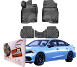 Trimak Autofußmatten kompatibel mit Honda Civic Sedan 11. Gen 2021-2026 Auto Allwetter Gummimatten