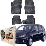 Trimak Autofußmatten kompatibel mit FORD C-MAX 1. Generation 5 Sitzer (2003–2010) Auto Allwetter Gummimatten