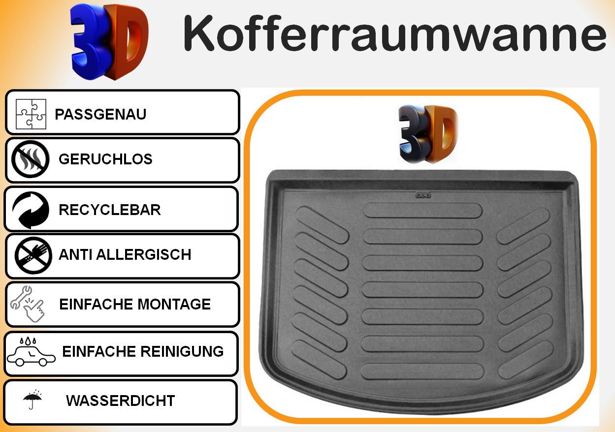 Trimak FORD C-MAX 2.Gen 2010 - 2019 Kofferraummatte  Kofferraumwanne