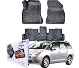 Trimak Autofußmatten kompatibel mit Citroën C4 Grand Picasso 2013–2022 Auto Allwetter Gummimatten