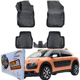 Trimak Autofußmatten kompatibel mit CITROEN C4 CACTUS Auto Allwetter Gummimatten