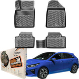 Trimak Autofußmatten kompatibel mit KIA CEED (3.Gen) ab 2018 und XCEED Auto Allwetter Gummimatten