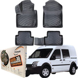Trimak Autofußmatten kompatibel mit FORD Transit Connect 1.Gen (2003-2012) Auto Allwetter Gummimatten