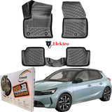 Trimak Autofußmatten kompatibel mit Opel Corsa e Elekrto ab ab 2019 Auto Allwetter Gummimatten