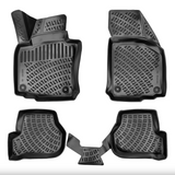 Set Autofußmatten und Kofferraummattem kompatibel mit VW Golf 6 (VI) 2008-2012