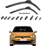 Trimak Flat Wiper Blade Scheibenwischer-Set VW Golf VIII 26 & 18 zoll  (65 & 45 cm)