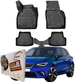 Trimak Autofußmatten kompatibel mit SEAT IBIZA V ab 2017 (6F) Auto Allwetter Gummimatten