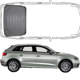Trimak Audi A3 Fließheck (5 Türig)  8V 2013 - 2020 Kofferraummatte  Kofferraumwanne