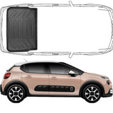 Citroen C3 3.Generation seit 2017 Kofferraumwanne Kofferraummatte