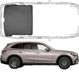 Trimak Kofferraumwanne kompatibel mit Mercedes GLC SUV X 254 ab 2022 Kofferraummatte