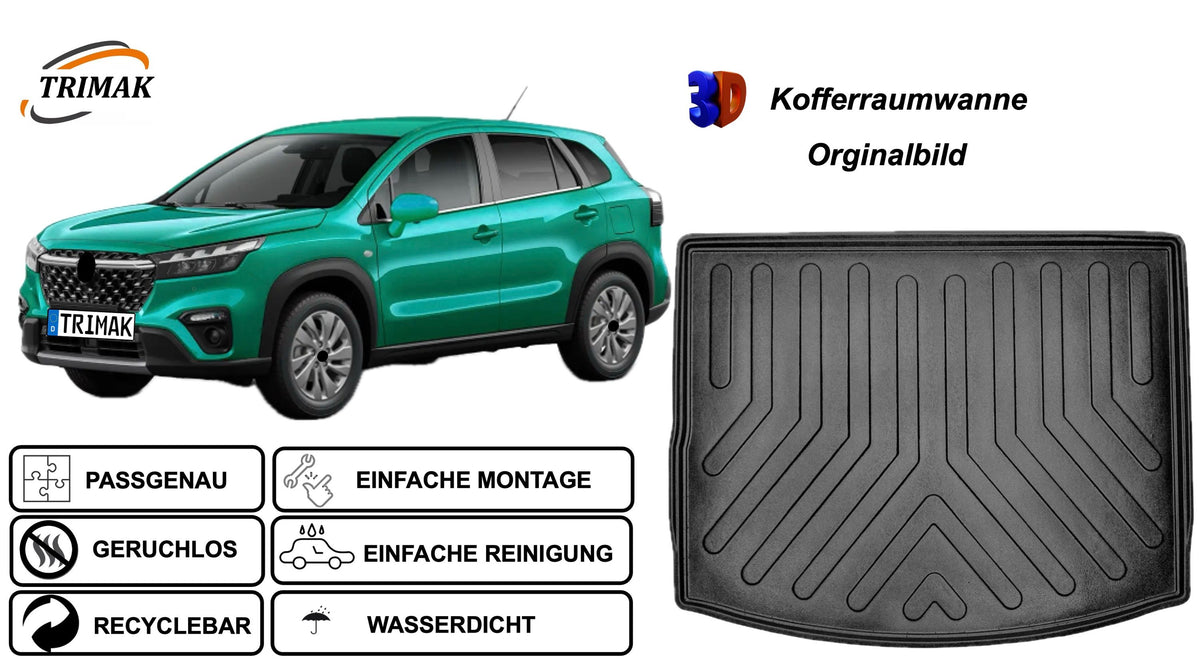 Trimak Obere Kofferraumwanne kompatibel mit Suzuki S-Cross 2.Gen ab 2022