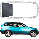 Trimak BMW X5 (E53) 1.Gen. 1999 - 2006 Kofferraummatte Kofferraumwanne